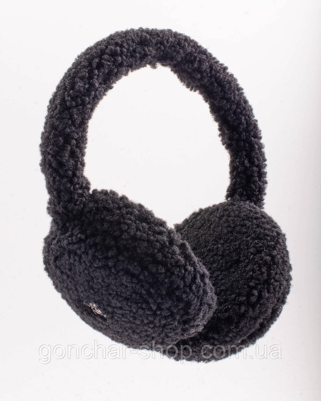 Теплі навушники KENT&AVER Teddy хутряні чорні, фото 1