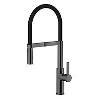 Змішувач для кухні з підключенням фільтрованої води IMPRESE BOA f03401410WS, чорний матовий