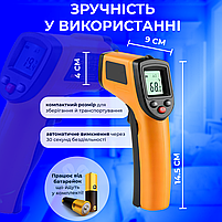 Лазерний безконтактний термометр Benetech GM320 (пірометр безконтактний), фото 9