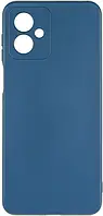 Силіконовий чохол Silicone Cover Full Camera A для Motorola G54 колір Dark Blue mayak