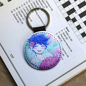 Брелок круглий на ключі Оморі — Omori KR3647
