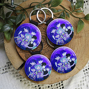 Брелок круглий на ключі Оморі — Omori KR3661