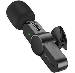 Мікрофон петличний бездротовий Borofone BFK12 Type-C - Black