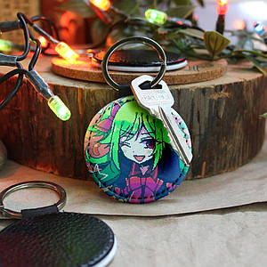 Брелок круглий на ключі Відьма серця — Witch's Heart KR3770