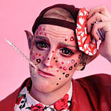 Склеральні лінзи чорні Хорор Голд | Чорні лінзи все око | Склери 22 мм | Лінзи чорне око, фото 5