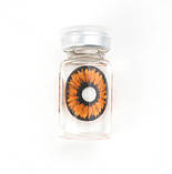 Склеральні лінзи чорні Хорор Голд | Чорні лінзи все око | Склери 22 мм | Лінзи чорне око, фото 2