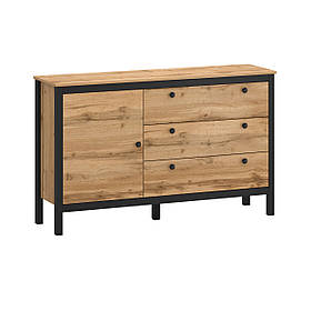 Комод 1Д3Ш Palmer G модульної системи дуб вотон/чорний