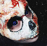 Склеральні сині лінзи Блек Хол | Жовті лінзи на все око Склери 22 мм | Лінзи Жовті, фото 4