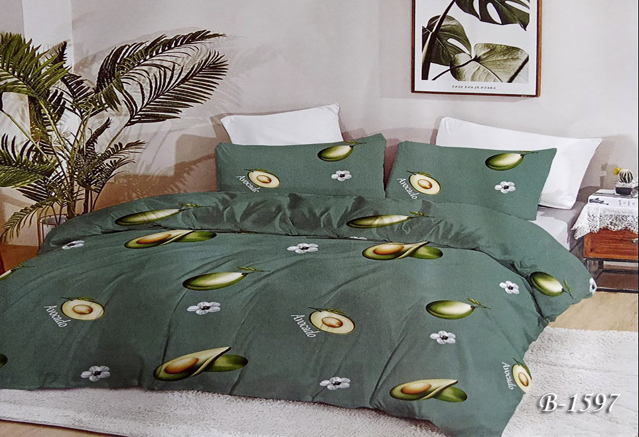 Полуторна постільна білизна Тет-@-Тет В-1597 бязь Gold (економ), фото 1