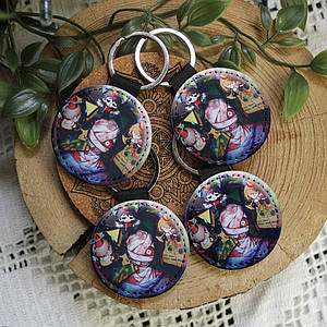 Брелок круглий на ключі Mouthwashing KR2951