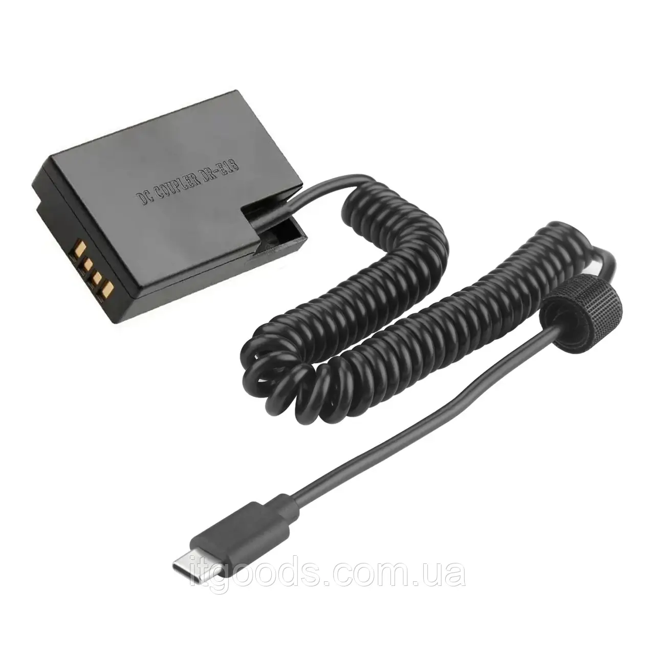 Перехідник USB-C PD - акумулятор-муляж (Dummy) LP-E17 DR-E18 , ACK-E18 для Canon EOS RP R8 R10 R50 R100 760D 800D 850D 8000D 9000D, фото 1