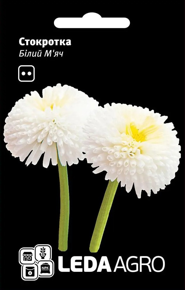 Стокротка Білий м'яч, 0,01 г (Leda Agro), фото 1