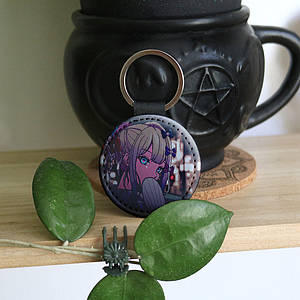 Брелок круглий на рюкзак NEEDY GIRL OVERDOSE KR2991