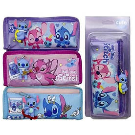 Шкільний пенал-косметичка на 2-х блискавках, Стіч