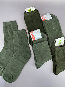 Чоловічі махрові шкарпетки "LUXE"  Хакі (41-45 взуття)  12пар/уп