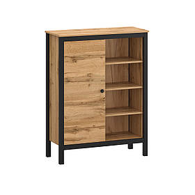 Вітрина низька Palmer C модульної системи дуб вотон/чорний