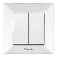 Вимикач 2кл. білий Panasonic Arkedia Slim