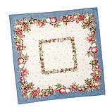 Скатертина на Новорічний стіл 97х100 см. гобеленова RUNNER1375AZ-FN, фото 7