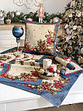 Скатертина на Новорічний стіл 97х100 см. гобеленова RUNNER1375AZ-FN, фото 6