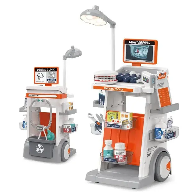 Дитячий ігровий набір доктора "Кабінет стоматолога", (26 предметів, світло, звук) 660-92, фото 1