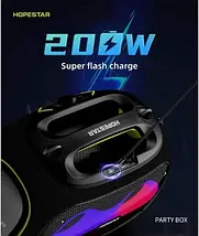 Колонка Hopestar PARTYBOX Bluetooth 5.0 – портативна акустика із сабвуфером 20 Вт, потужний звук, бездротова колонка для вечірок, фото 5