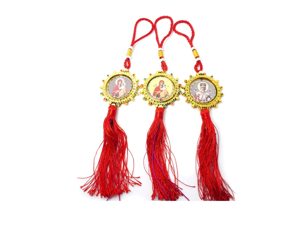 Красиві підвіски з іконкою в машину, фото 1