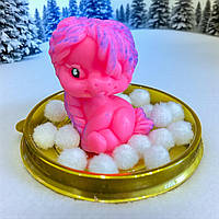 Мило ручної роботи .Єдинорожки в куполі (рожеві)