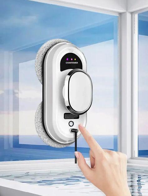 Робот на акумуляторі для миття вікон із пультом керування, 6 насадок, фото 1