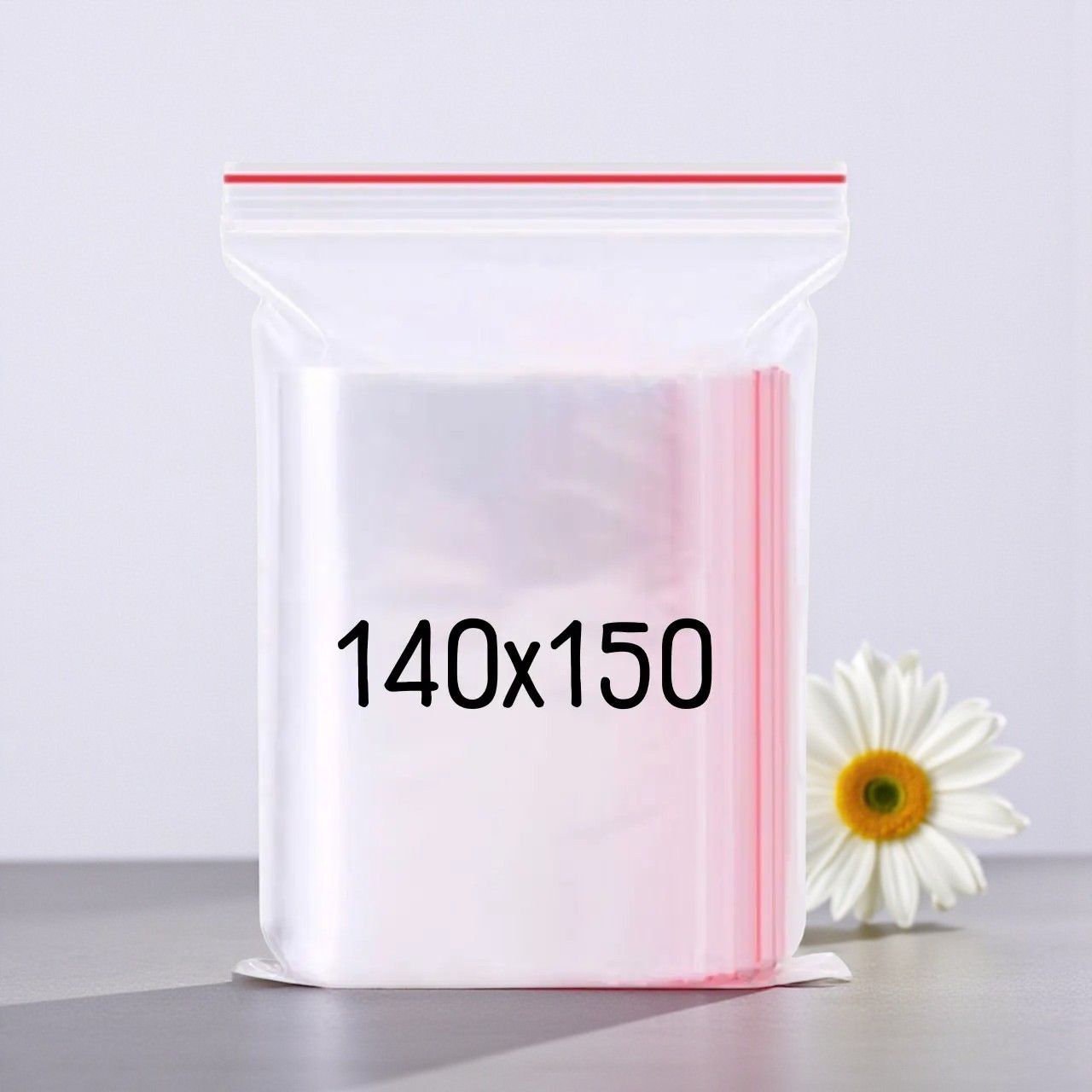 Прозорий пакет із замком, зіппакет 140x150 мм 100 шт пакети zip, zip-lock, пакети струна zip lock, фото 1