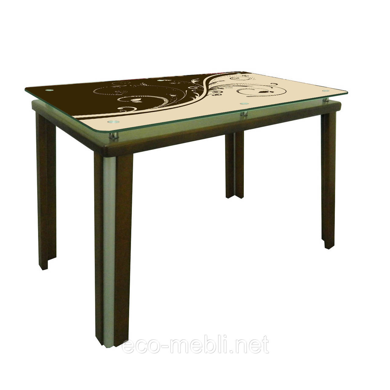 Обідній стіл Геліос на дерев'яних опорах, фото 1