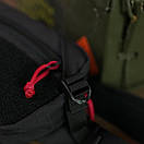 Чоловіча сумка нагрудна LINE чорна месенджер через плече АS, фото 4