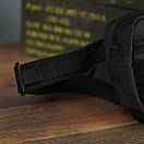 Чоловіча сумка нагрудна LINE чорна месенджер через плече АS, фото 6