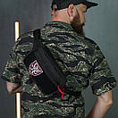 Чоловіча сумка нагрудна LINE чорна месенджер через плече АS, фото 2