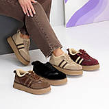 Женские кеды на высокой подошве, женские черные кеды натуральная замша, Кеды на высокой подошве черные, фото 2