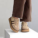 Женские кеды на высокой подошве, женские черные кеды натуральная замша, Кеды на высокой подошве черные, фото 5