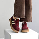 Женские кеды на высокой подошве, женские черные кеды натуральная замша, Кеды на высокой подошве черные, фото 4