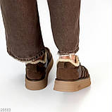 Женские кеды на высокой подошве, женские черные кеды натуральная замша, Кеды на высокой подошве черные, фото 9