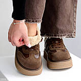 Женские кеды на высокой подошве, женские черные кеды натуральная замша, Кеды на высокой подошве черные, фото 8