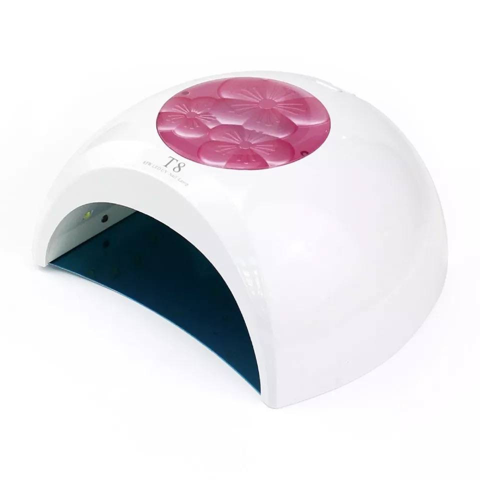 Професійна лампа UV/LED SUN Т8 рожева на 65 вт. для сушіння гель-лаку, фото 1