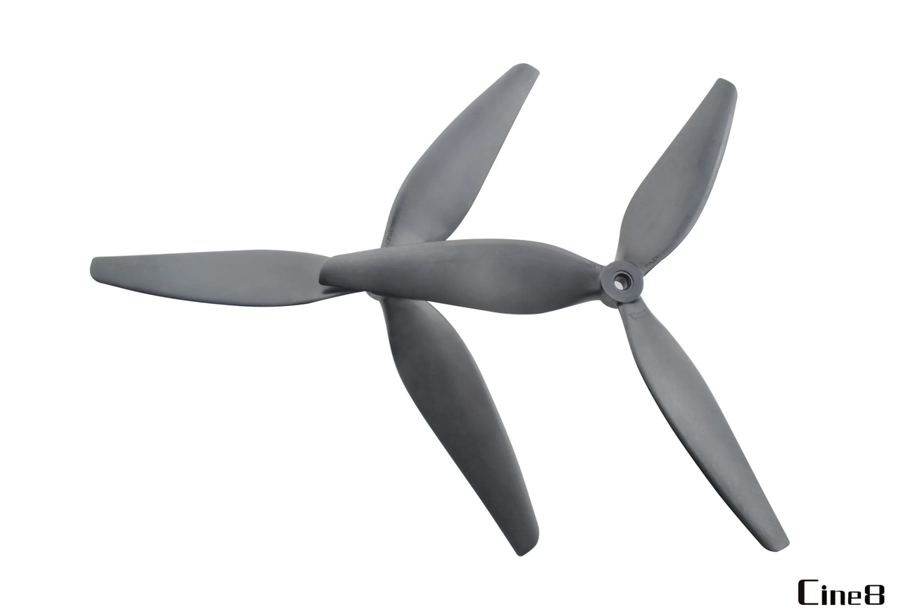 Комплект пропелерів HQProp Cine8 8X4.5X3 (2CW+2CCW) Black-Glass Fiber Reinforced Nylon