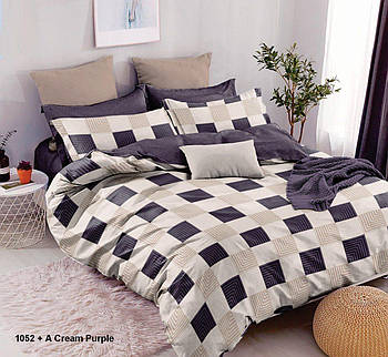 Двоспальна постільна білизна Тет-@-Тет В-1561 бязь (економ, нестандартне)