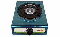 Плита настільна газова Мрія 1 конфорка нержавіюча сталь