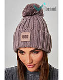 Жіноча шапка з помпоном ODYSSEY Амстердам Молодіжна зимова шапка с бомбоном UGG, фото 10