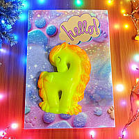 Мило ручної роботи. Єдиноріжки в пакетику (жовті).