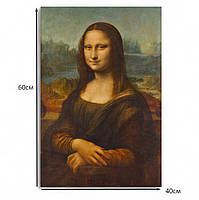 Картина репродукція «Мона Ліза» Леонардо да Вінчі 60x40 см, друк на полотні, настінний декор у інтер’єр, фото 4