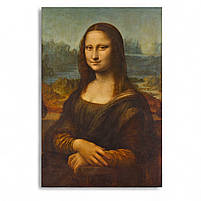 Картина репродукція «Мона Ліза» Леонардо да Вінчі 60x40 см, друк на полотні, настінний декор у інтер’єр, фото 2
