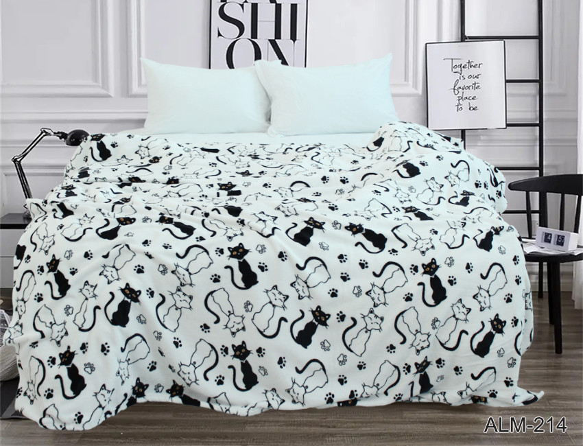 Плед велсофт (мікрофібра) ALM-214