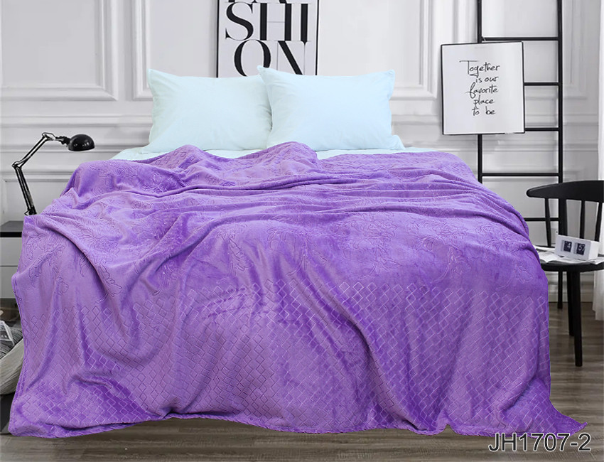 Плед велсофт (тиснення) JH1707-2