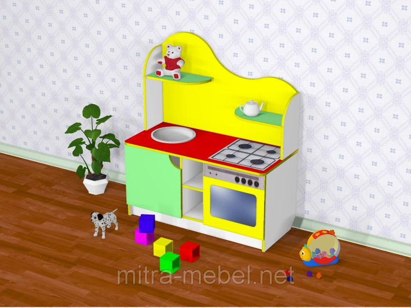 Дитяча ігрова кухня Гозяюшка 950*430*1100h - фото 2 - id-p32456053