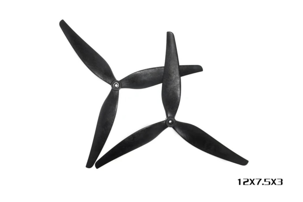 Комплект пропелерів HQProp MacroQuad 12x7.5x3 (2CW+2CCW) Black-Glass Fiber Reinforced Nylon